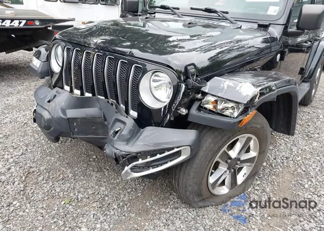 2021 Jeep Wrangler Unlimited Sahara z USA, uszkodzony, nr VIN 1C4HJXEG8MW525602